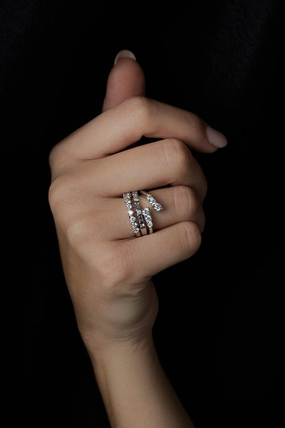Baguette Diamond Ring | White Gold