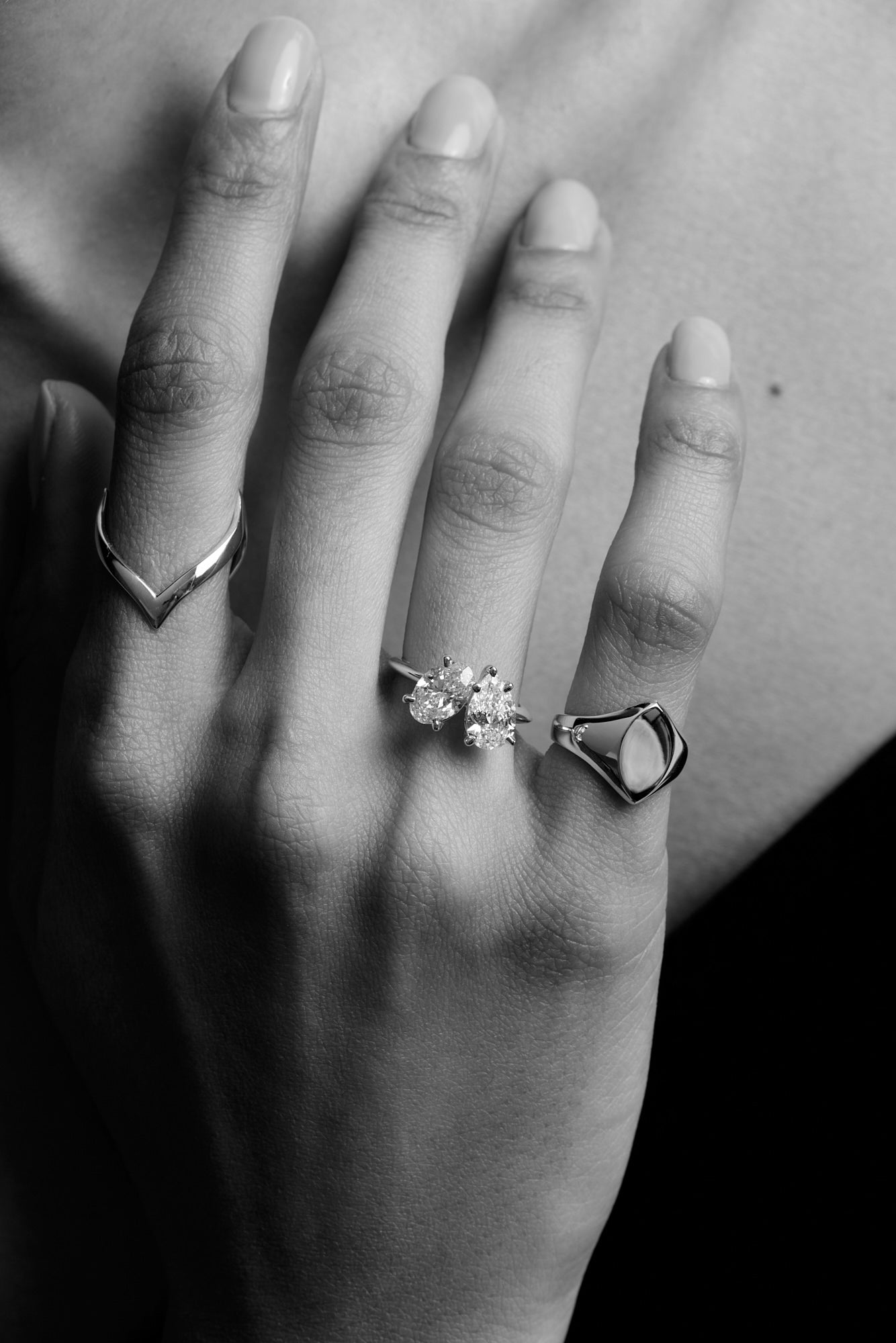 Marquise Signet Ring | Silver