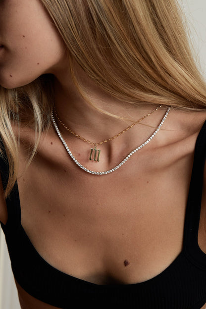 Large Gothic Letter Pendant | 9K Yellow Gold