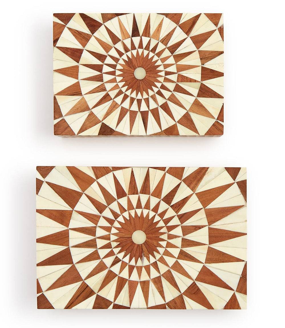 Large Mosaic Bone Decorative Box