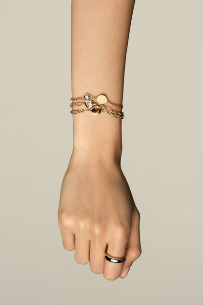 Roma Pear Gemstone Bracelet | Yellow Gold