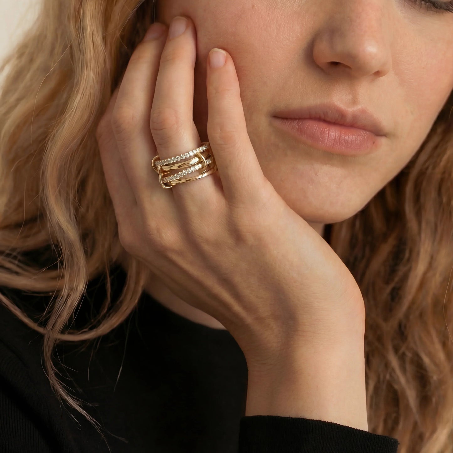 Becca Stacked Diamond Ring