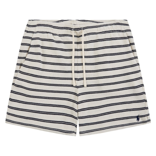 Pointelle Ribbed Short | Pale Cream/Newport Navy