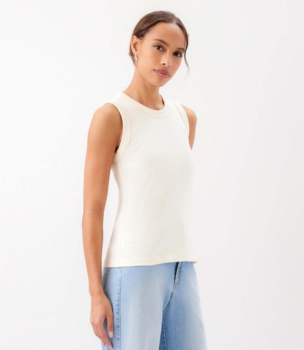 Ribbed Crewneck Tank