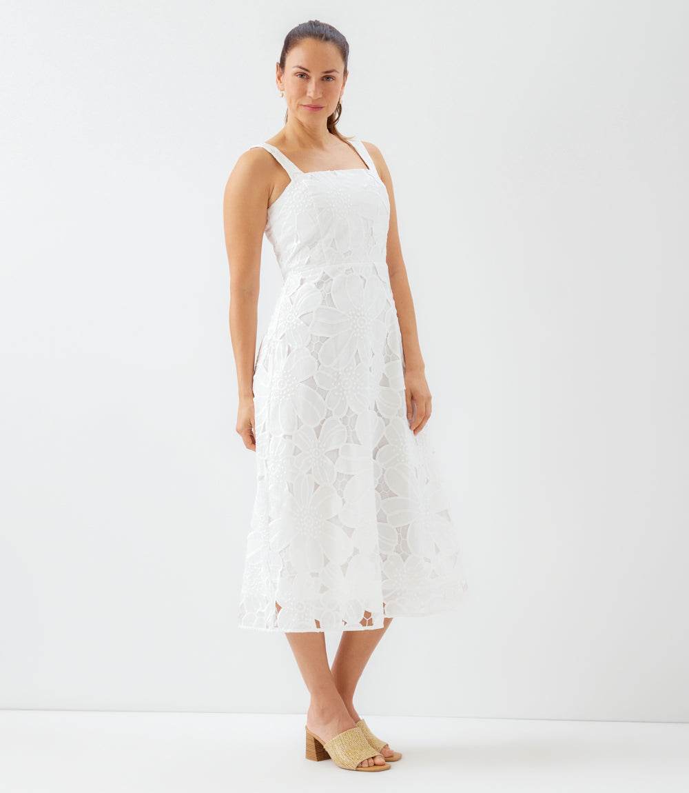 Embroidered Cut-Out Sundress