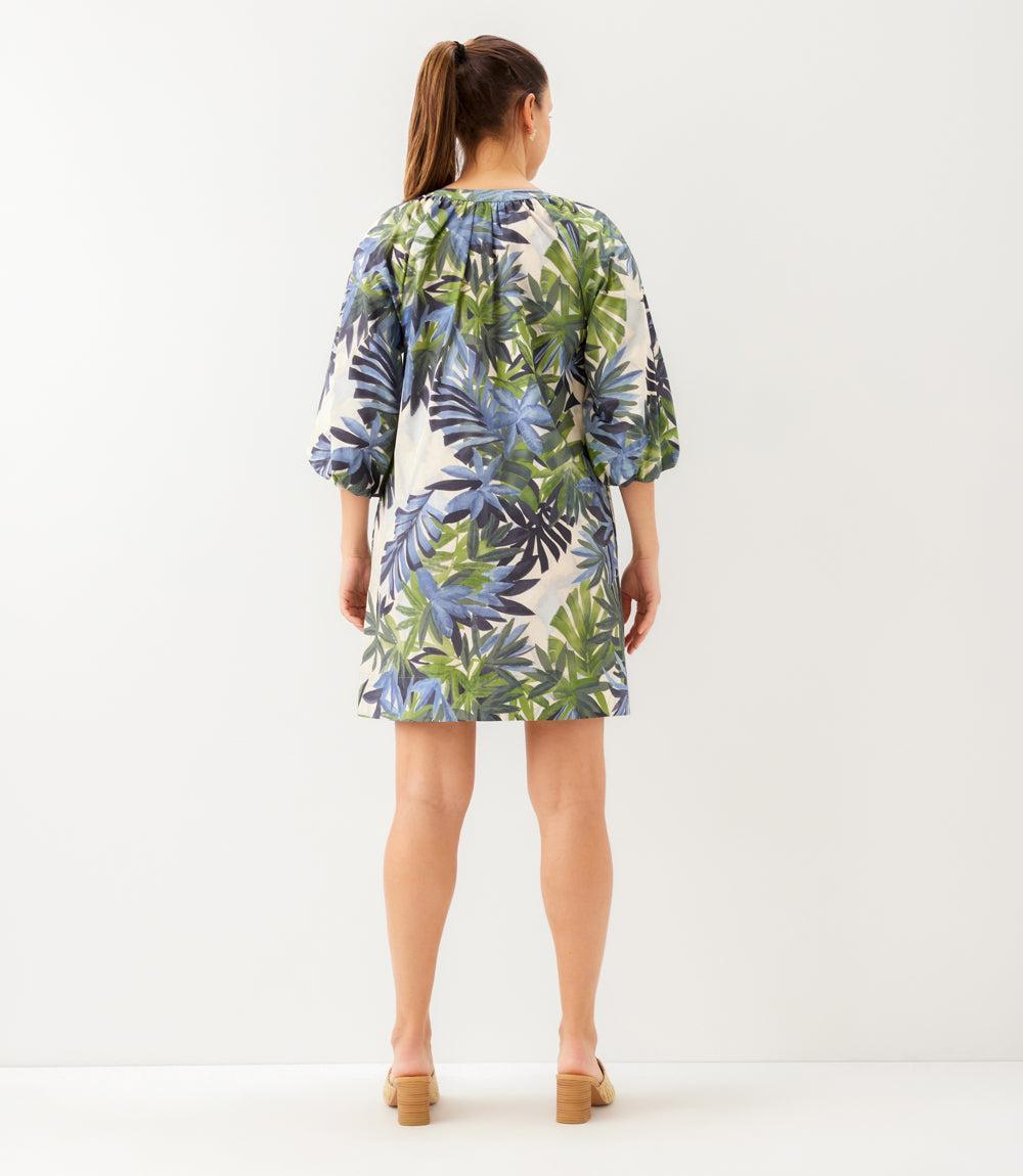 Puff Sleeve Peasant Dress