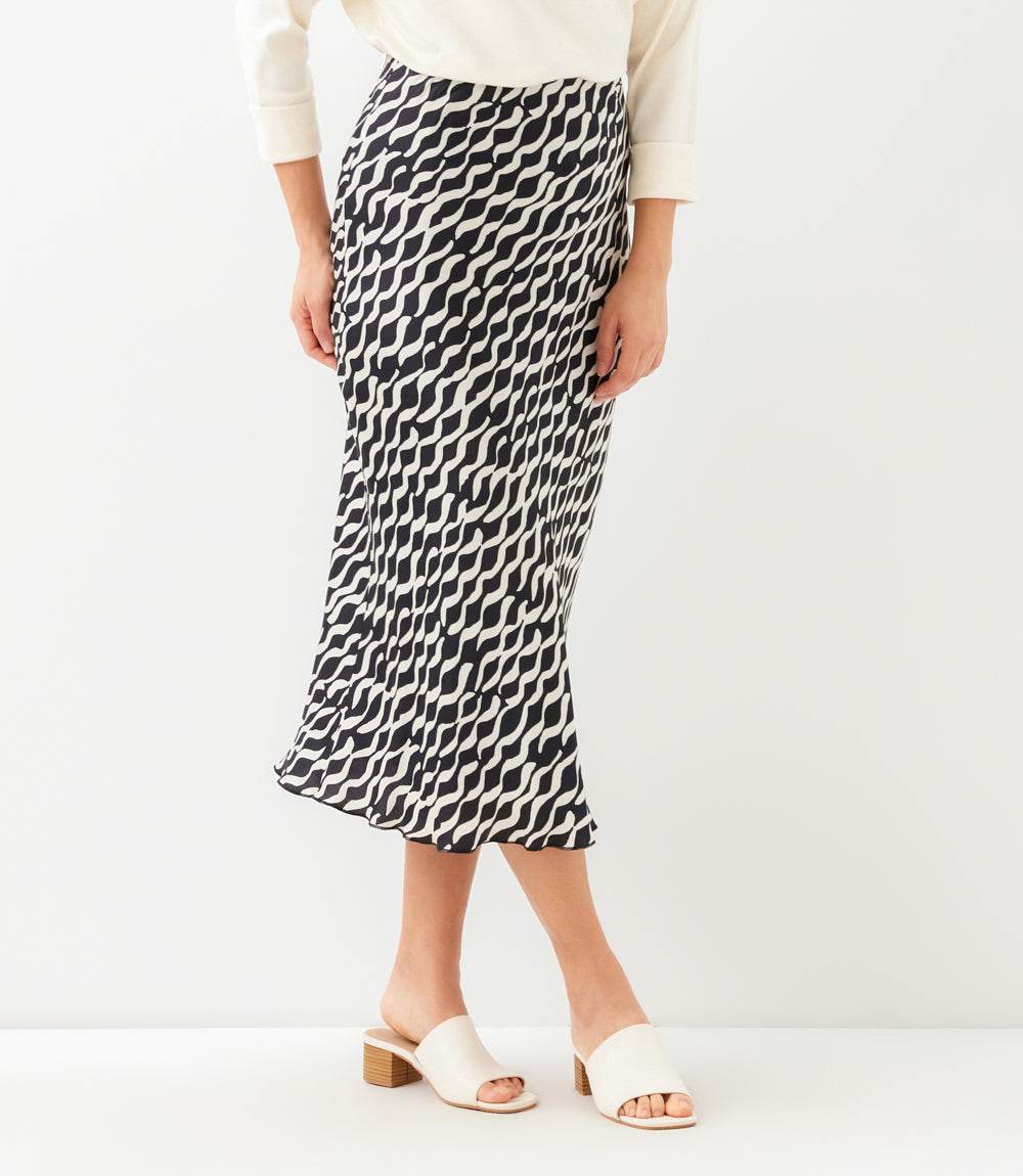 Satin Bias Cut Skirt