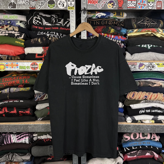 Rare Prozac Parody Washed Black Tee