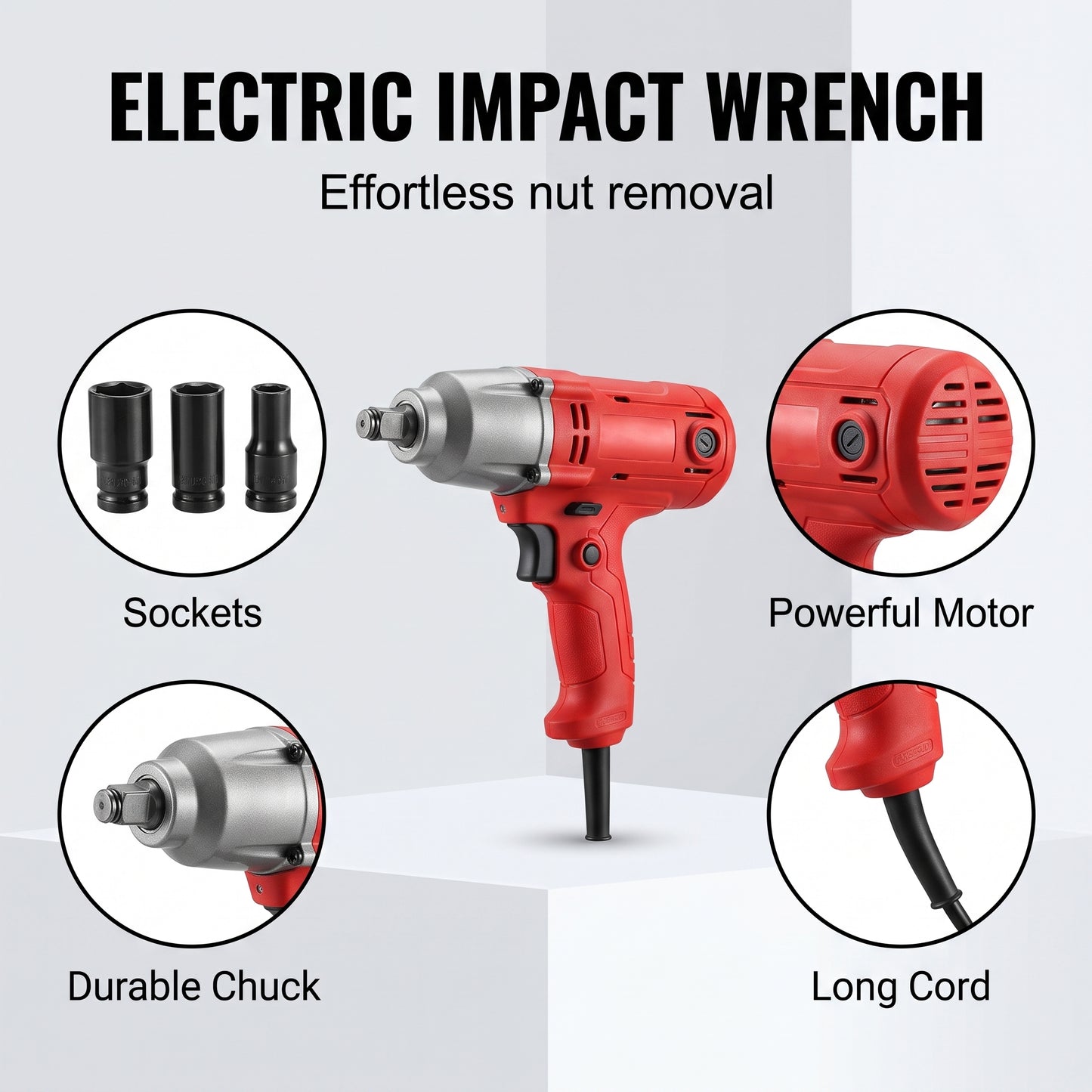 12V Electric Hydraulic Jack Set – Heavy Duty 5 Ton Lift Jack with Electric Wrench