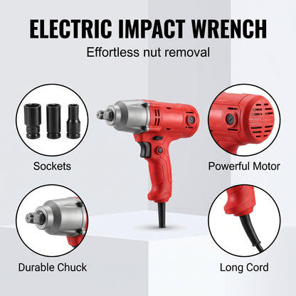 12V Electric Hydraulic Jack Set – Heavy Duty 5 Ton Lift Jack with Electric Wrench
