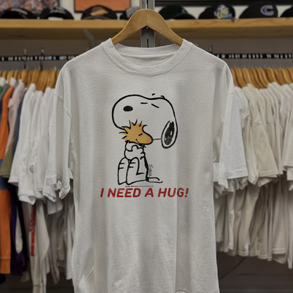 Rare Peanuts I Need A Hug Washed White Tee