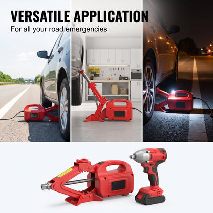 12V Electric Hydraulic Jack Set – Heavy Duty 5 Ton Lift Jack with Electric Wrench