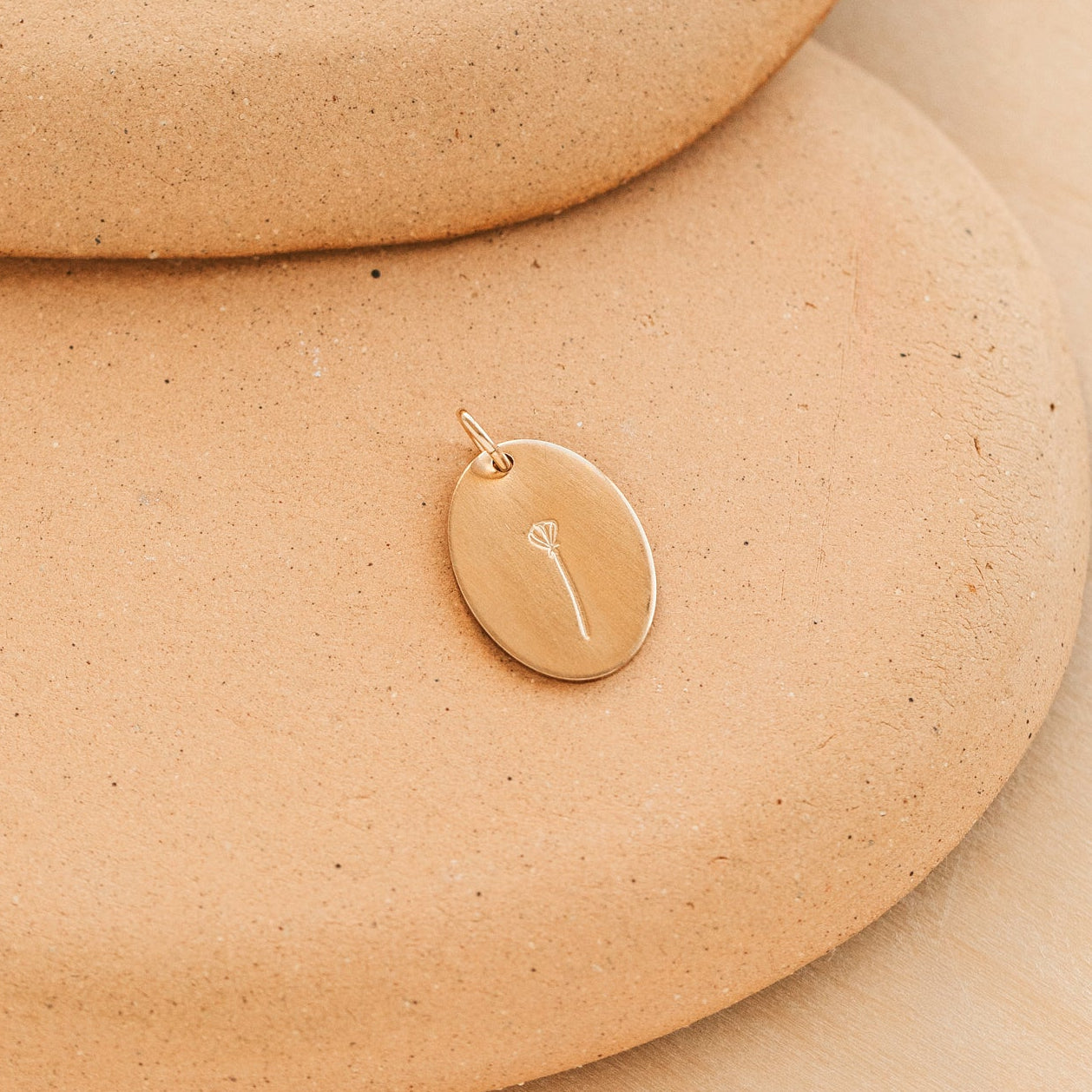 Raising Wildflowers Oval Pendant