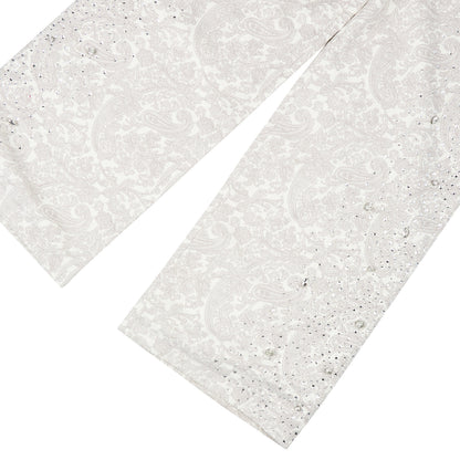 Cashew Blossom Pearl Sweatpant | White