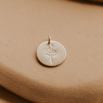 Raising Wildflowers Circle Pendant