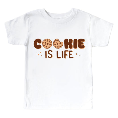 Cookie Is Life Graphic Bodysuit & Kids Tee | White