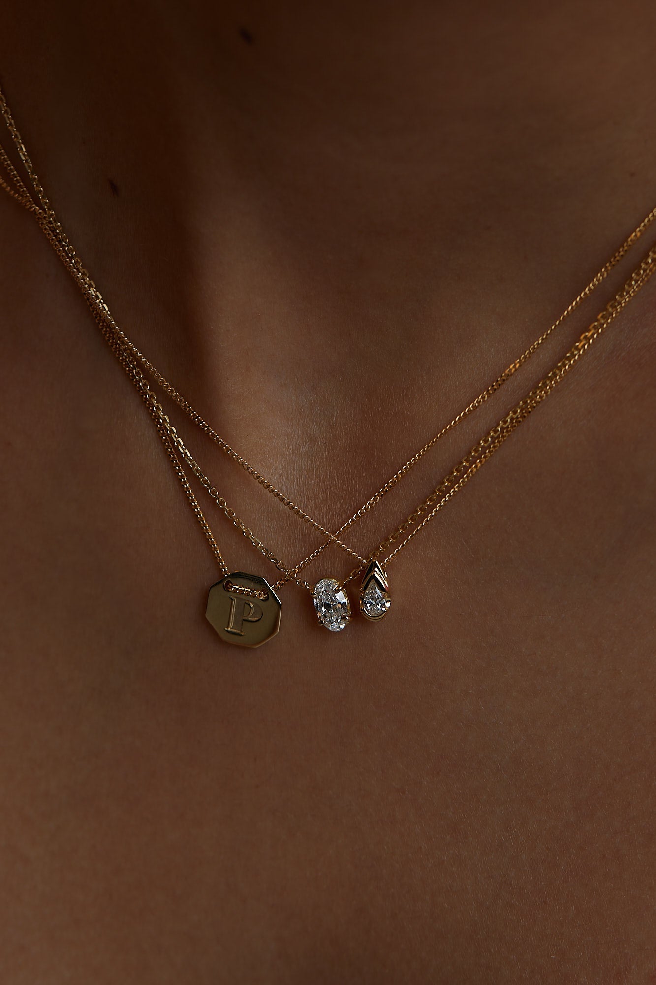 Letter Necklace | 9K Yellow Gold