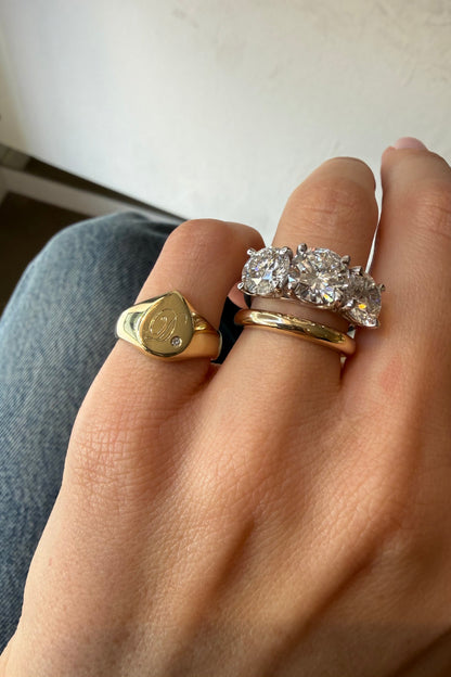 Pear Signet Ring | Yellow Gold