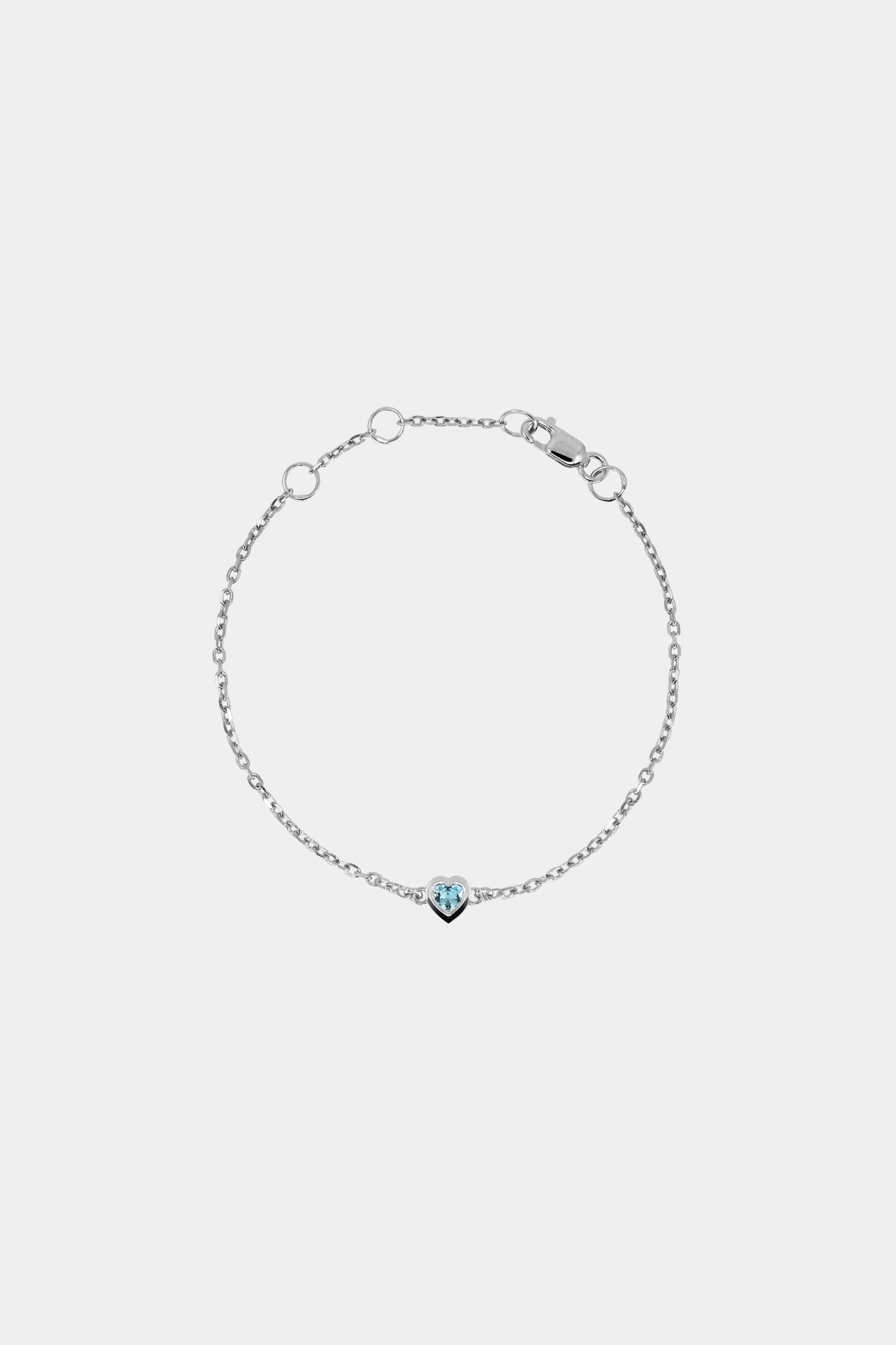 Baby Heart Bracelet | 9K White Gold