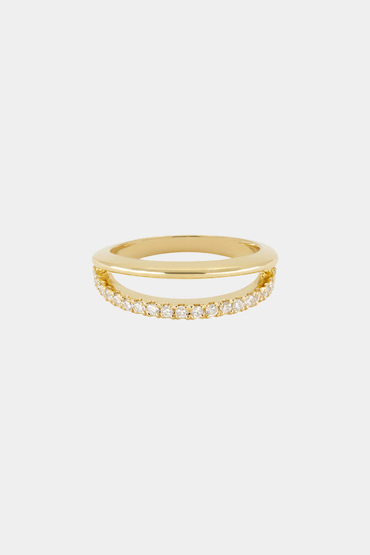 Double Band Harley Ring | Yellow Gold