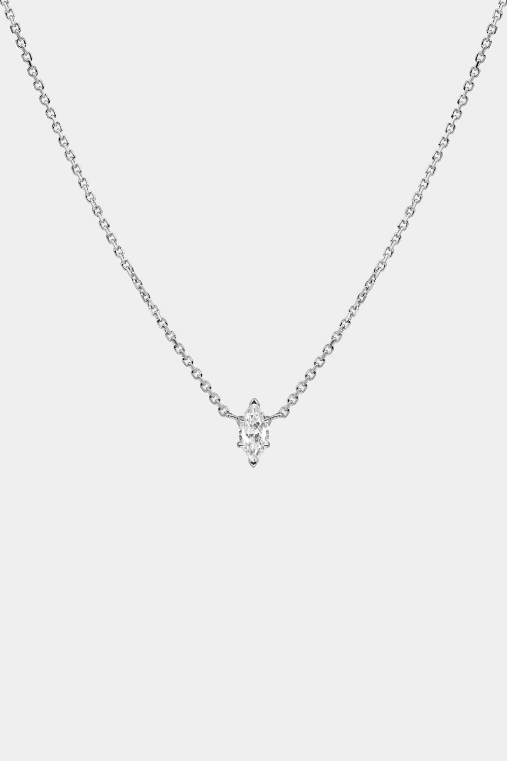 Marquise Diamond Necklace | 18K Gold