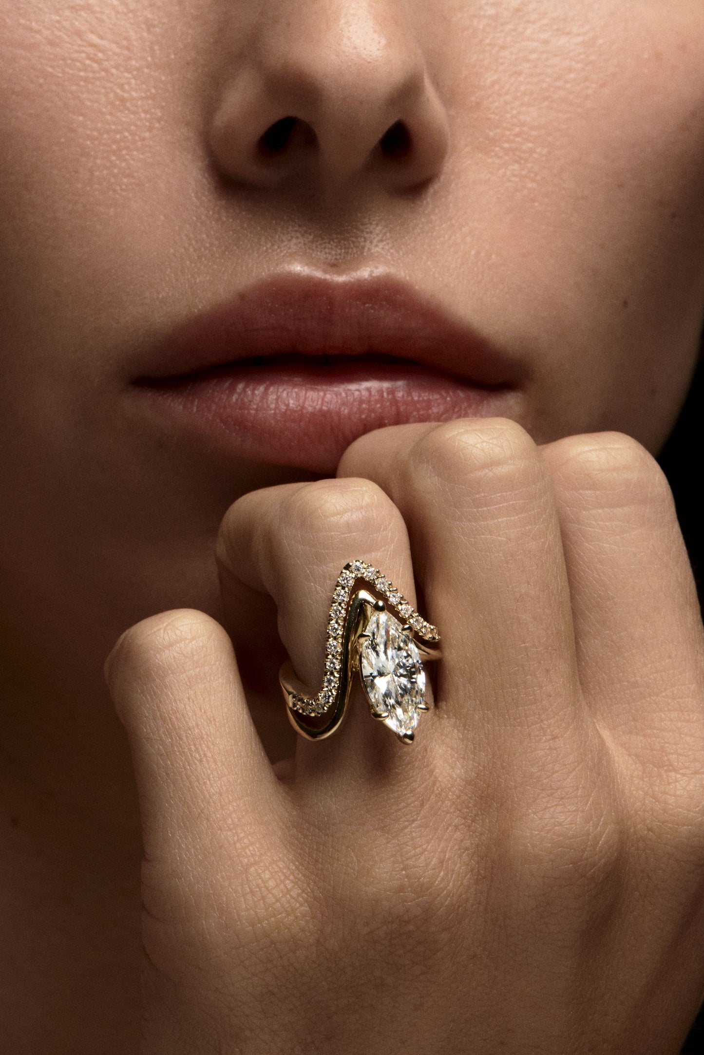 Alex Diamond Wedding Band | 18K Yellow Gold