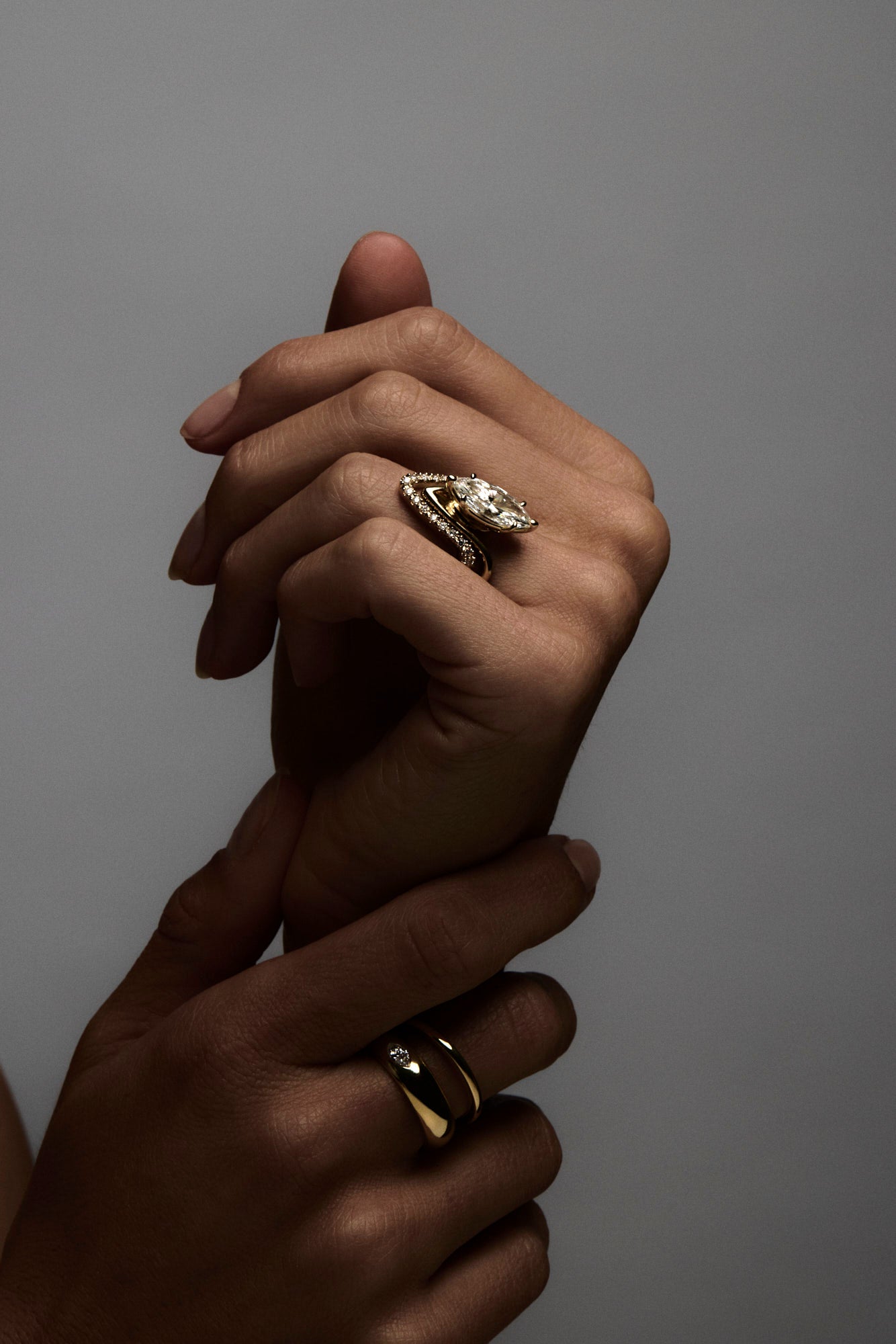 Alex Diamond Wedding Band | 18K Yellow Gold