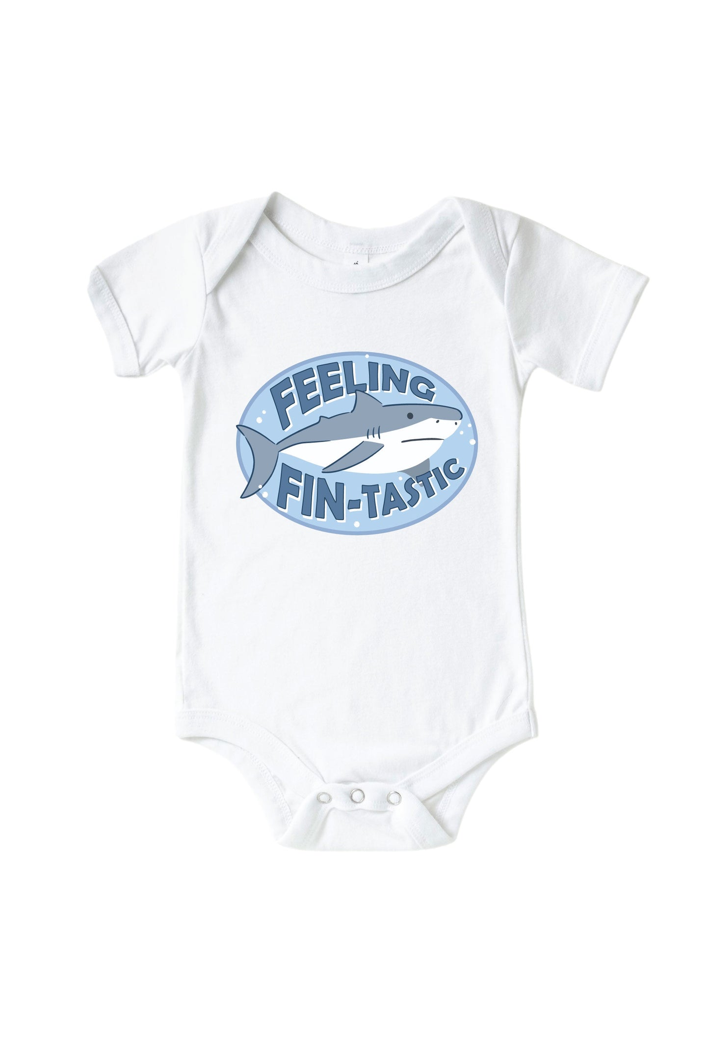 Feeling Fin-Tastic Graphic Bodysuit & Kids Tee | White