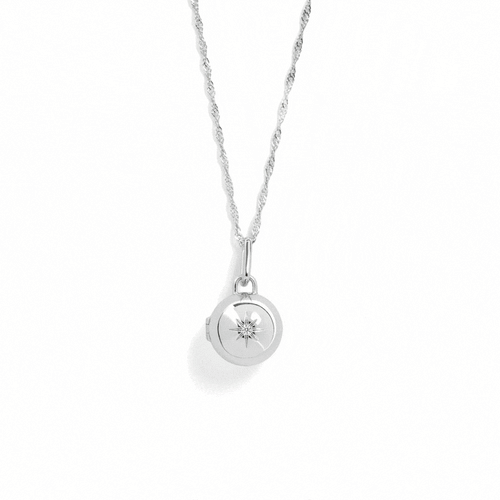 Personalized Photo Gem Locket Necklace