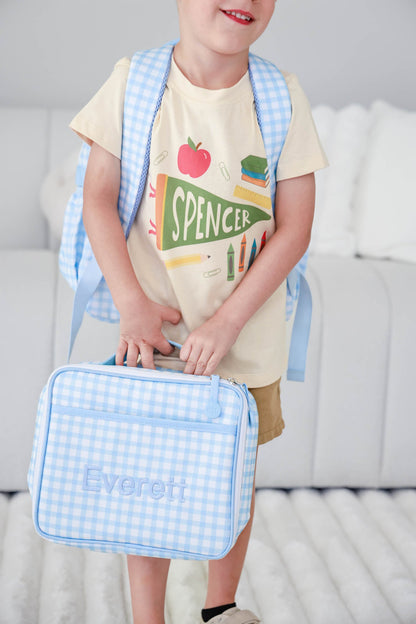 Personalized Flag Kids Graphic Tee | Natural