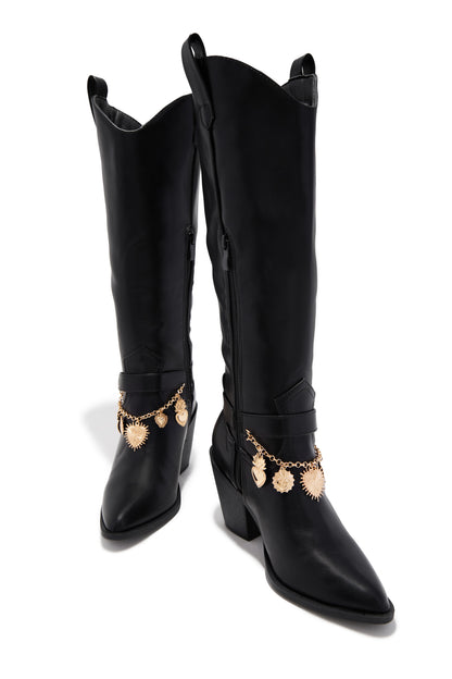 Sunsets & Festivals Cowgirl Boots - Black