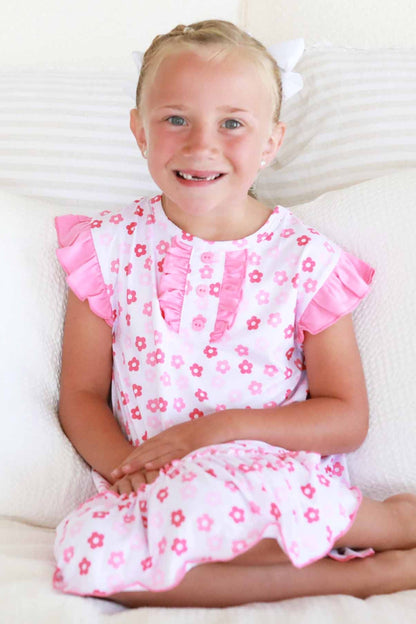 Girls' Flutter Sleeve Nightgown | Daisy Mae