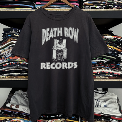 Rare Death Row Records Washed Black Tee