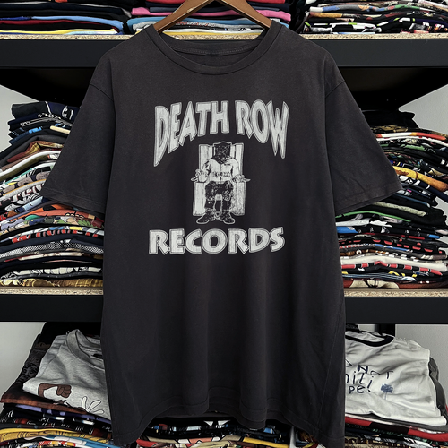 Rare Death Row Records Washed Black Tee