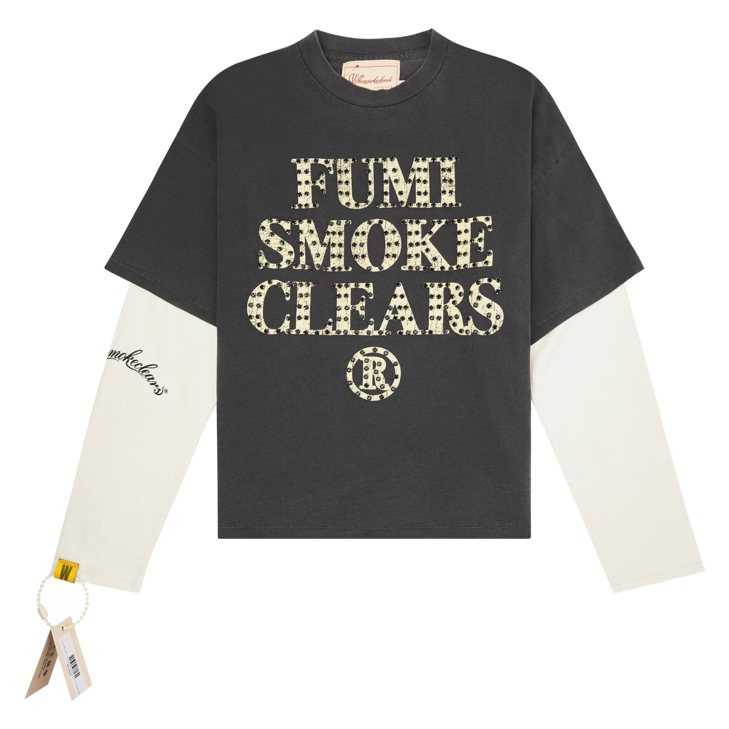Fumi Rhinestone Double Sleeve Tee