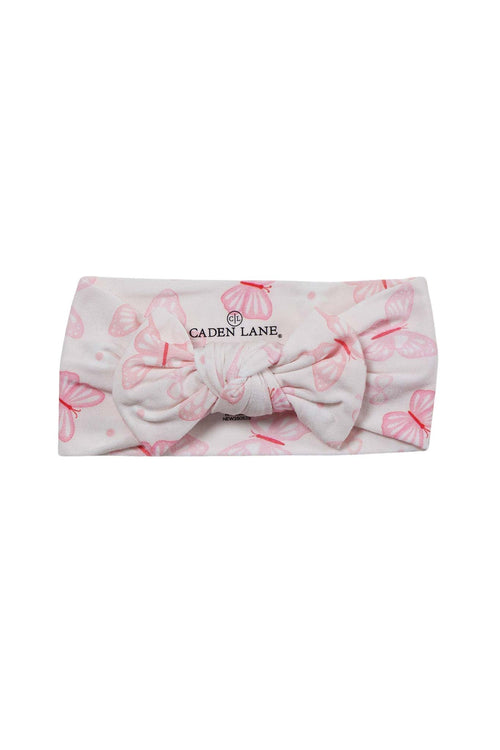 Knit Large Bow Headwrap | Blooming Butterflies
