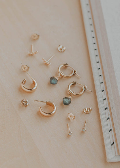 Bold Dome Earring Set - Gold