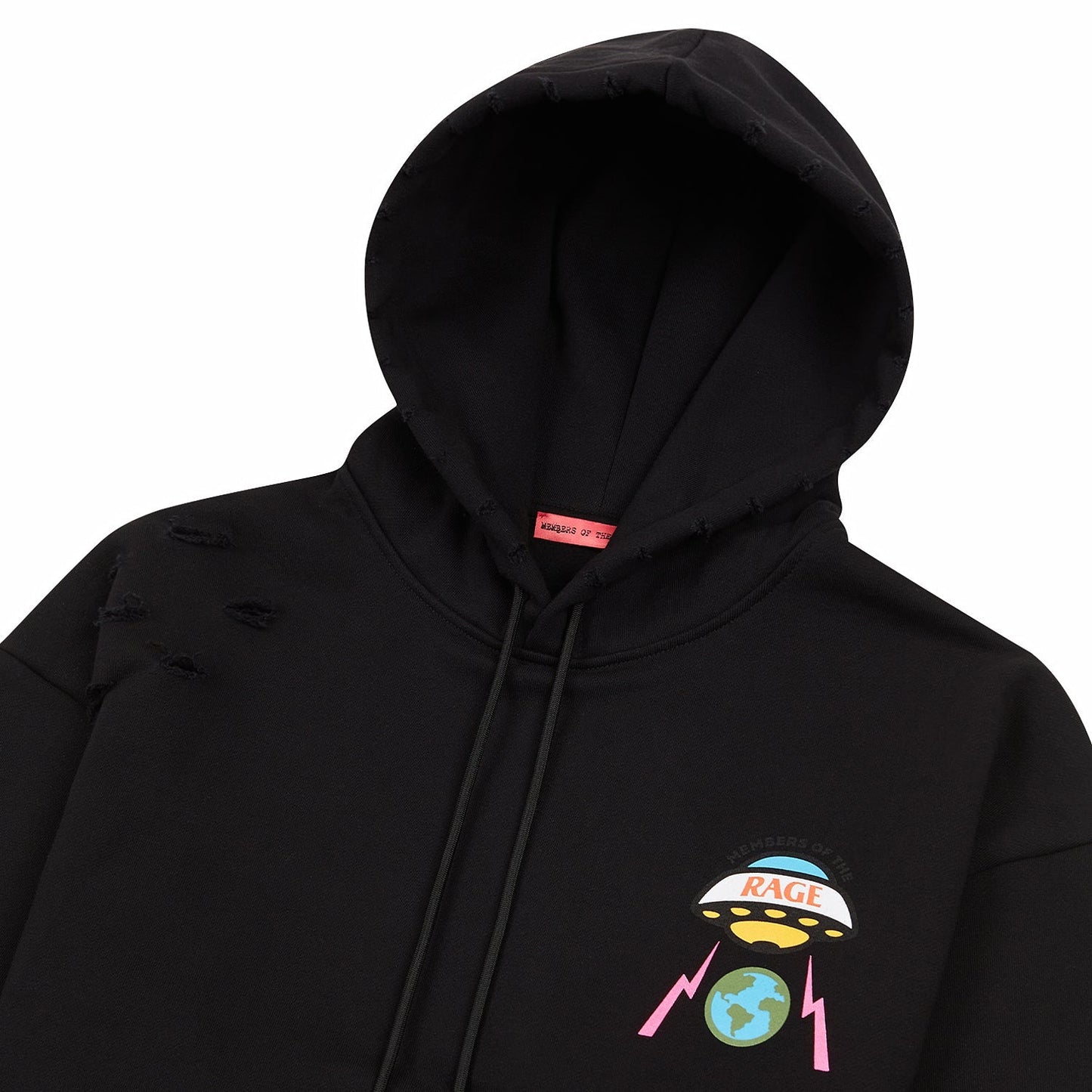 MOTR Distressed Hoodie | Black