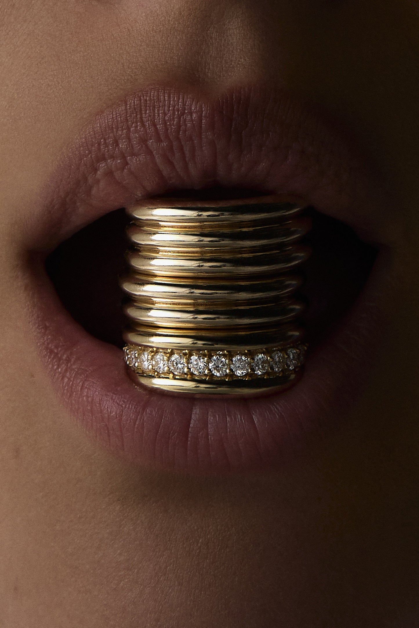 Double Orielle Ring | 9K Yellow Gold