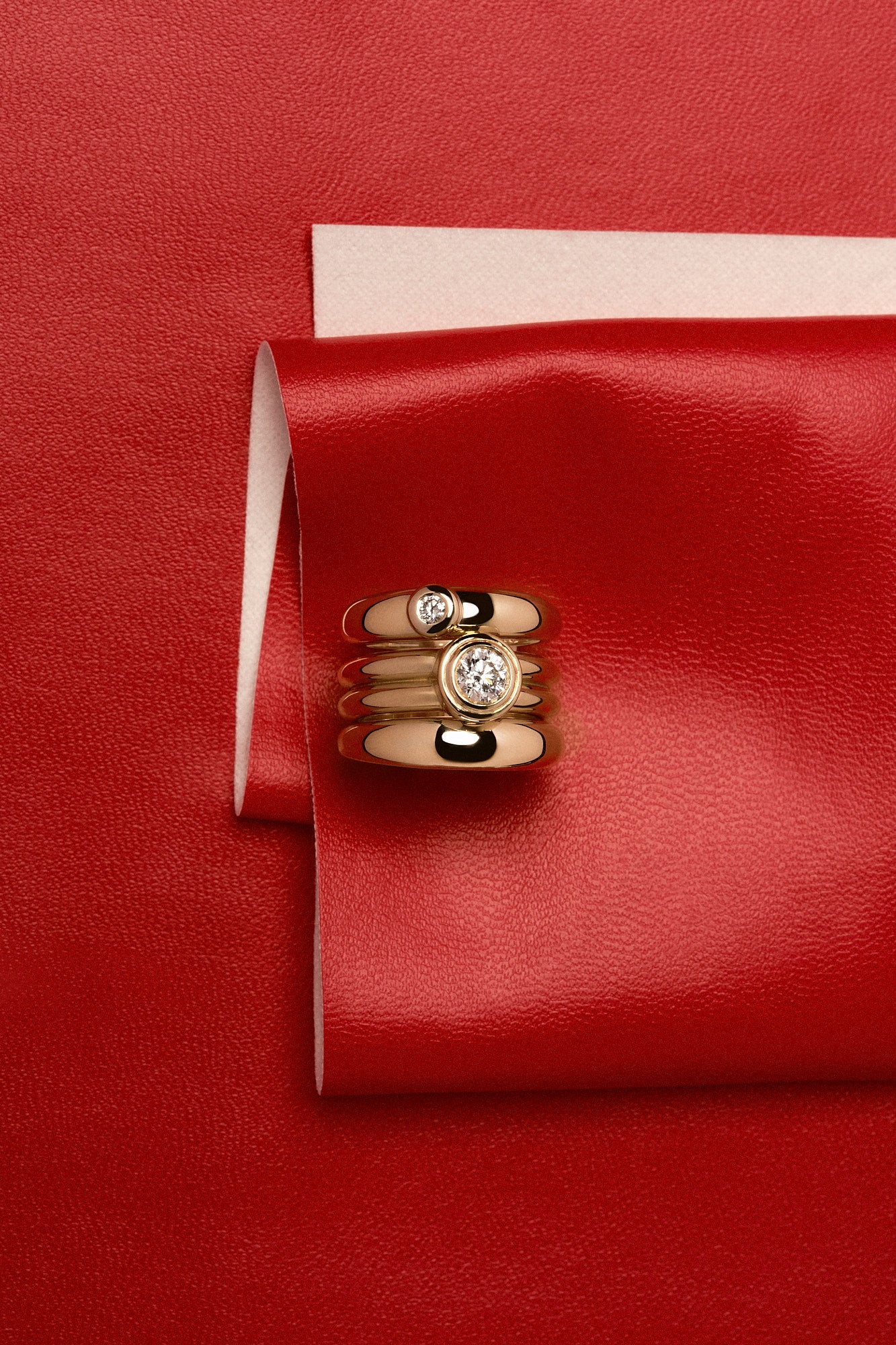Roma Round Diamond Ring | 18K Yellow Gold