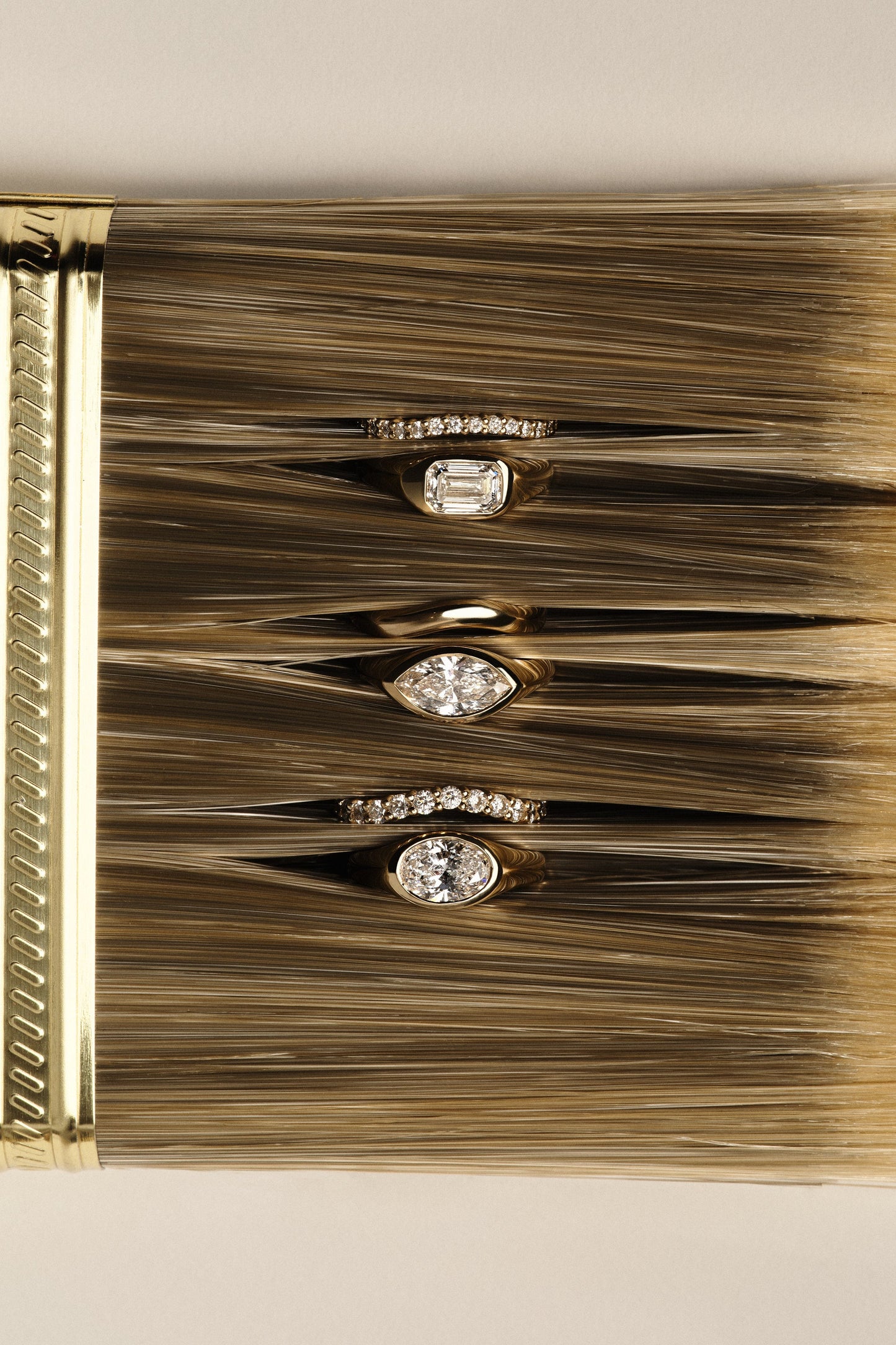 Insignia Diamond Band | 18K Yellow Gold
