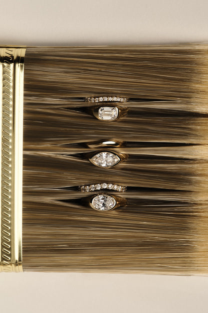 Insignia Diamond Band | 18K Yellow Gold