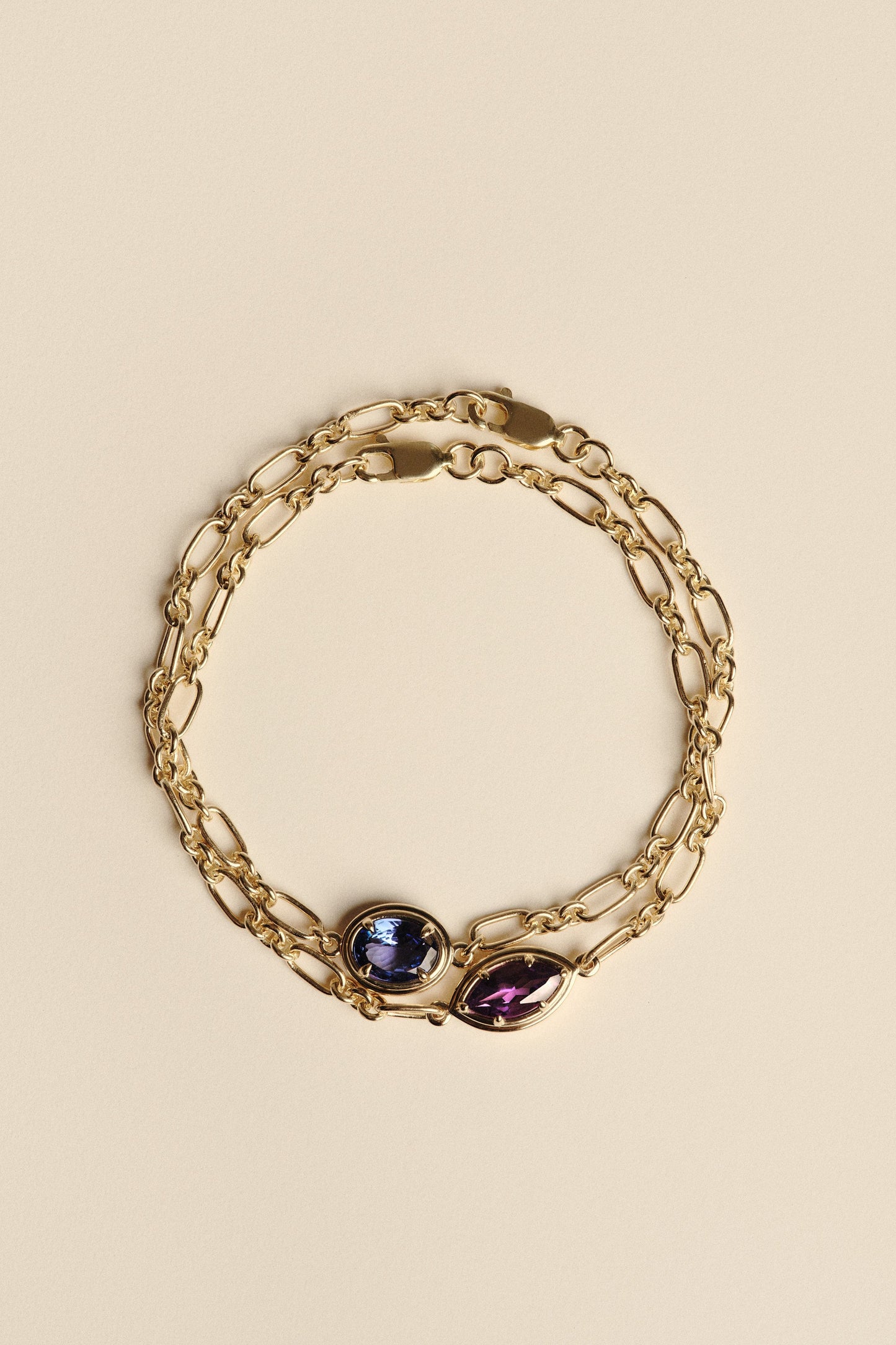 Roma Marquise Gemstone Bracelet | White Gold