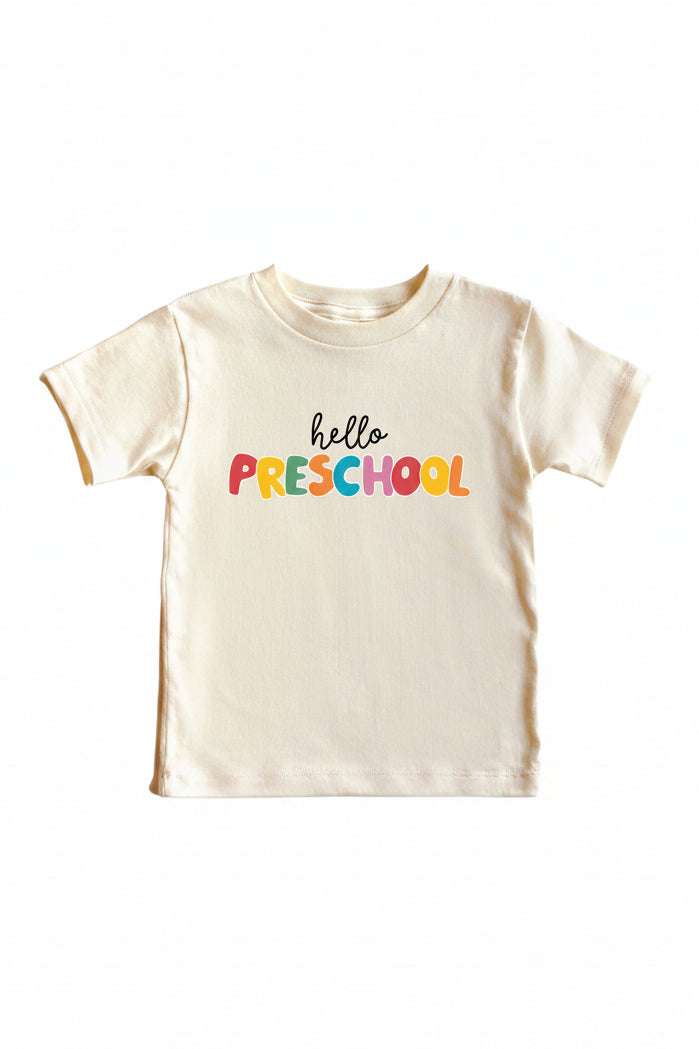 Hello New Grade Kids Graphic Tee | Natural