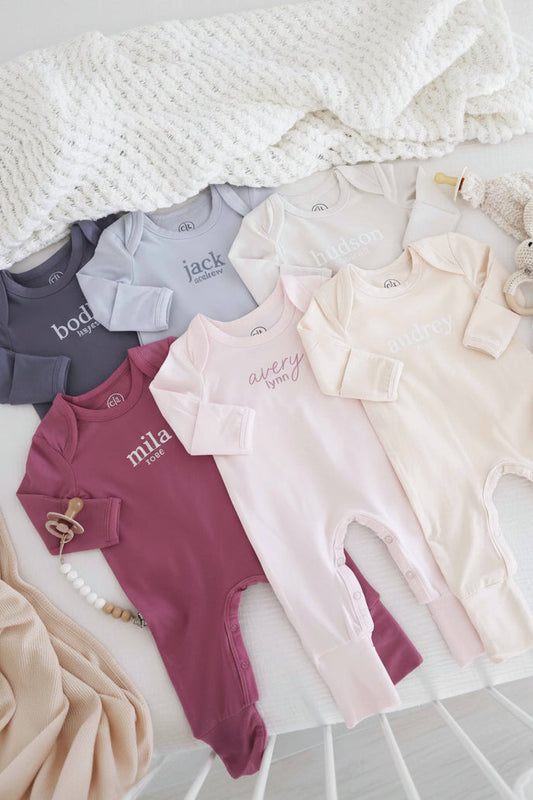 Personalized Full Length Snap Rompers